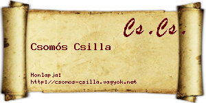 Csomós Csilla névjegykártya